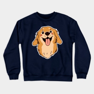 Happy Golden Retriever Dog Lover Puppy Retro Crewneck Sweatshirt